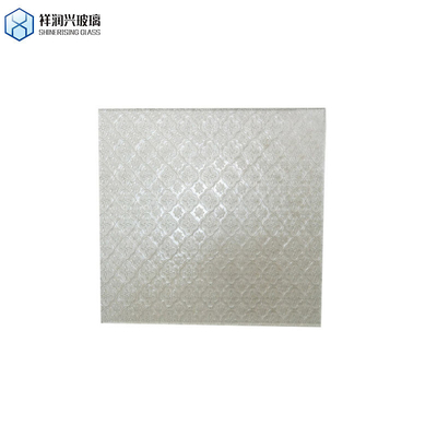 Ultra Clear Low Iron Crystal Figured Pattern Glass for Door and Window CE Certificate