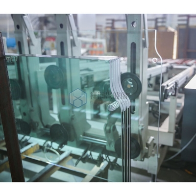 Building Glass Door with Flat Polished Edge Work and Solar Laminated Technique
