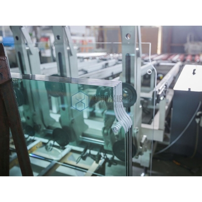 Building Glass Door with Flat Polished Edge Work and Solar Laminated Technique