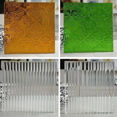 Clear Flat Bronze Green Mistlite/Nashiji/Diamond/Karatachi/Moru/Flora/Oceanic/Crystal/Aqualite/Woven/Mayflower/Rain/Kim Bisa/Juguang Pattern Figured Glass
