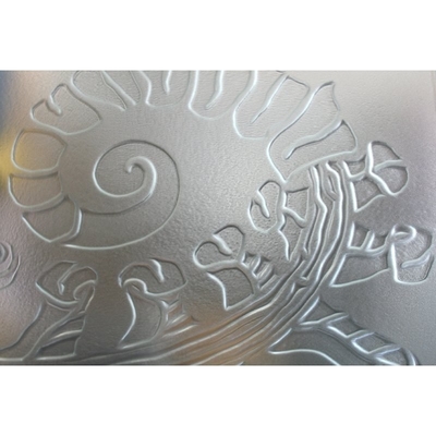 2100mm X 2440mm Size Solid Structure Clear Moru Figured Glass Pattern Glass ISO Certified