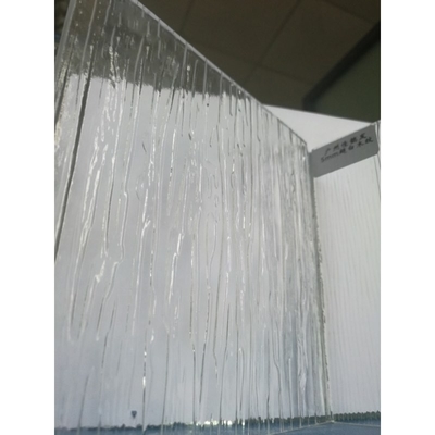 2100mm X 2440mm Size Solid Structure Clear Moru Figured Glass Pattern Glass ISO Certified