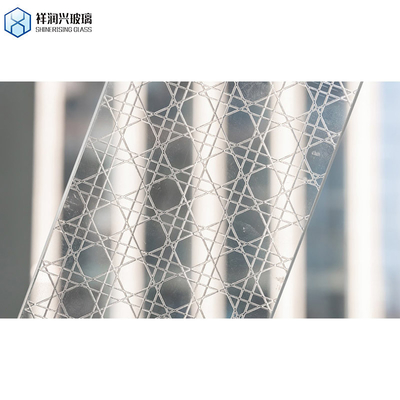 Window/Door 4mm-8mm Clear Figured Patterned Glass with Karatachi/Moru/Tempered Pattern