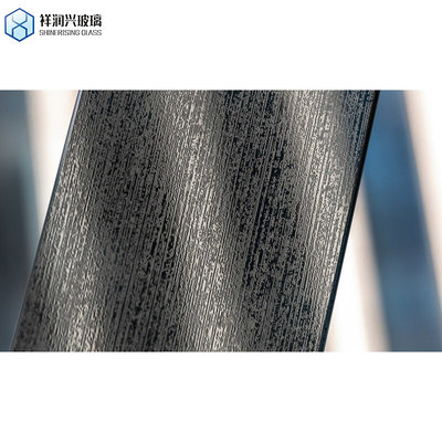 Clear Black Tempered Decorative Embossed Pattern Glass for Customized Home Decoration