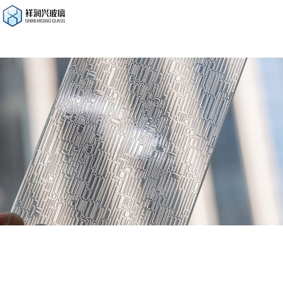 Flat Decorative Opaque Privacy Flutelite-B Patterned Glass for Windows and Buildings