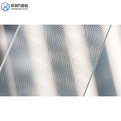 Solid Structure 3/3.5/4/5/5.5/6/8/10mm Amber Flora Topo Patterned Glass for Building