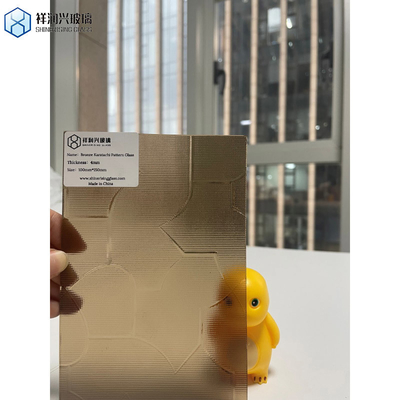 Customized Bronze Color Moru Pattern Glass for Building Glass 5 Years After-sales Service