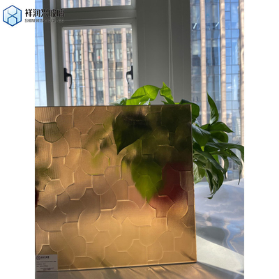 Float Glass Bronze Flora Pattern Ultra Clear Karatachi Pattern Glass with Consumption