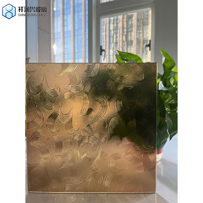 Customized 3mm-10mm Clear/Dark Bronze Pattern Tempered Glass for Flat Polished Shower Door