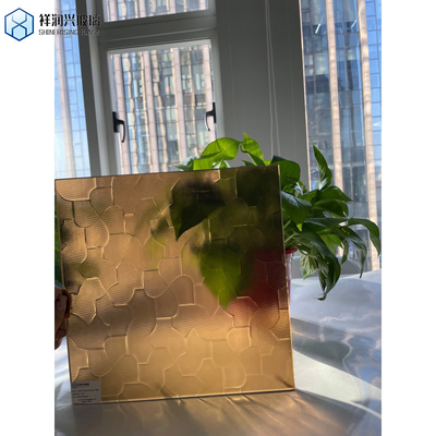 Gray Tempered Glass in Patterned Design for Brown Color Type