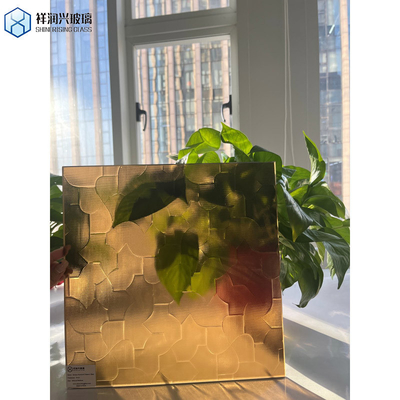 Customization CE Certified Bronze Patterned Figured Glass Flora with Flora Pattern