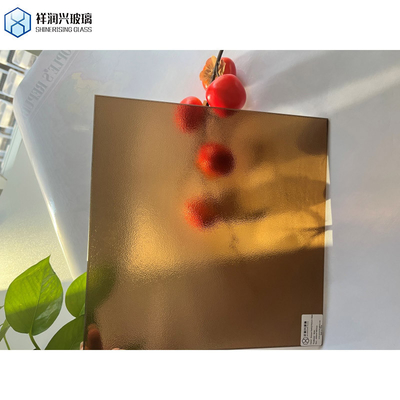 Customization CE Certified Bronze Patterned Figured Glass Flora with Flora Pattern