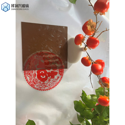 Customization Brown/Bronze Color Patterned/Rolled/Figured Glass with Various Designs