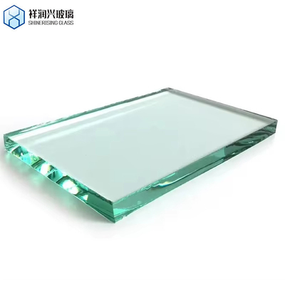 Flat Polished Edge Work Tempered Glass for Modern Style Bathroom Shower Enclosure