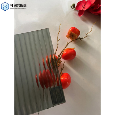 3-10mm Grey/Bronze Moru Design Tinted Figured Glass for Architecture in Single Roll