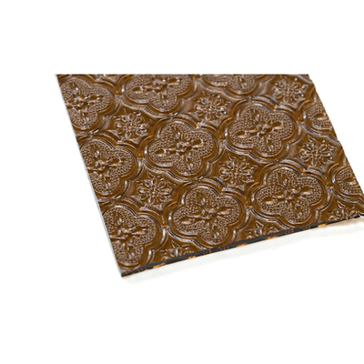 Brown 3-8mm Blue Grey Bronze Art Figure Glass Moru Mistelite Mosaic Flute Flower Flora Bamboo Wave Oceanic Pattern Glass