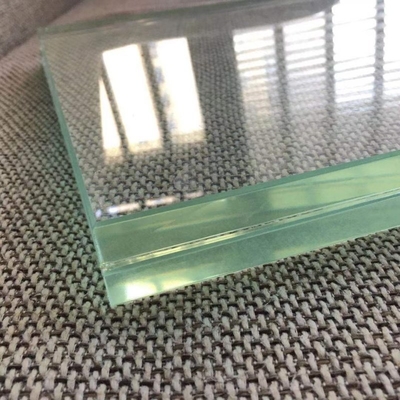 Translucent Refraction Pattern Flat Polished Edge Glass Door for CE Approval at Changhong