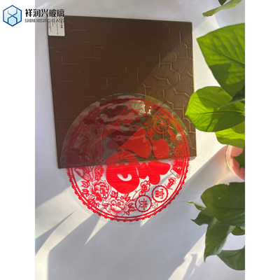 Customized LED Bathroom Mirror Glass with Ultra Clear Float Glass and Pattern Design