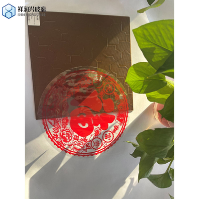 Customized LED Bathroom Mirror Glass with Ultra Clear Float Glass and Pattern Design
