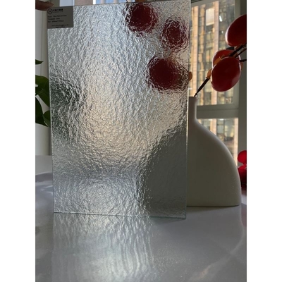 5mm Clear Nashiji Millenium Karatachi Wanji Glass Figured Patterned Rolled Glass for Building Decoration 4mm