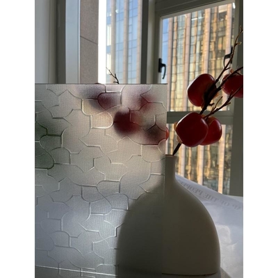 5mm Clear Nashiji Millenium Karatachi Wanji Glass Figured Patterned Rolled Glass for Building Decoration 4mm