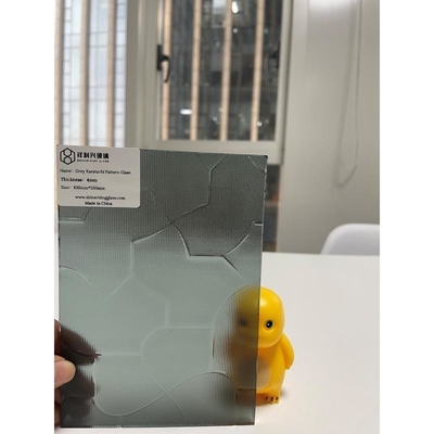Art Pattern Stain Hot Melt Tempered Glass for Building 8 Mohs Hardness GB15763.2-2005