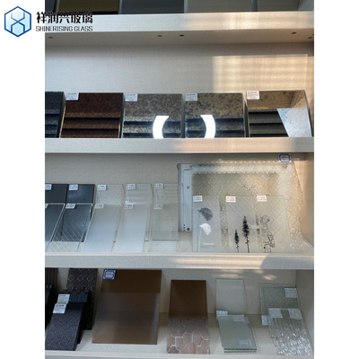 Rebest 8mm Solid Color Tempered Decorative Figured Glass Customer prime Processing