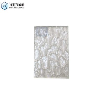Solid Structure Figured Glass for Interior Design in Laminated Construction Pattern