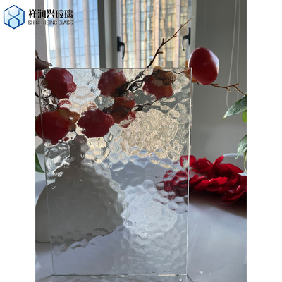 Solid Structure Figured Glass for Interior Design in Laminated Construction Pattern