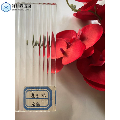 Flutelite-S Low Iron Rolled Glass for Architectural Processing Mohs Hardness 7 Option