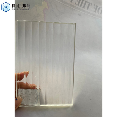 White Figured Glass 5mm Aqualite Grain Net Traingless Irregular Squares Hishicross