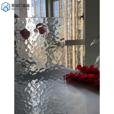 Qualified Tempered Float Structure Solid Ultra-Clear Corrugated Glass for Door Windows