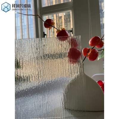 Qualified Tempered Float Glass 3mm 4mm 6mm Clear Glass Grey Pattern for Decorative