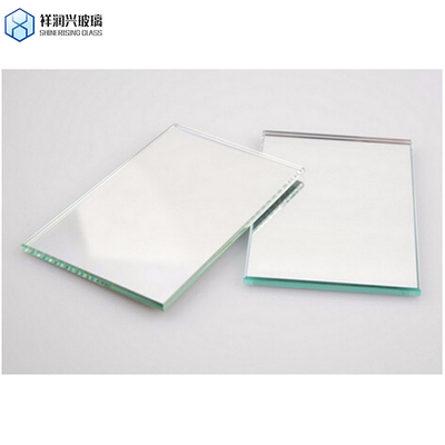 Plain Wall Aluminum Mirror Glass in Silver Finish Sheet Glass with Flat Polished Edge Work