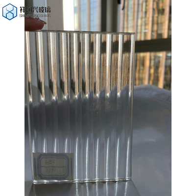 Store 3mm Thickness Clear Figured Stained Glass Sheet with Customized Texture Pattern