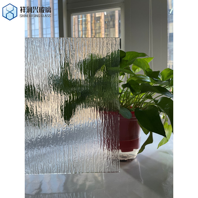 Solid Color Fancy Embossed Pattern Glass Float Figured rolled Glass for Building Decoration
