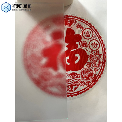 Architecture Decorative Fusing Flat Polished Edge Work Customized Cast Tempered Glass