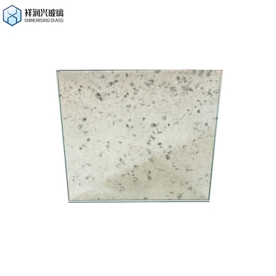 Customized Size D5 5mm Golden Antique Glass Mirror Tiles with Flat Edge ISO Certified