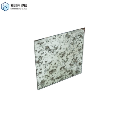 Customized Size D5 5mm Golden Antique Glass Mirror Tiles with Flat Edge ISO Certified
