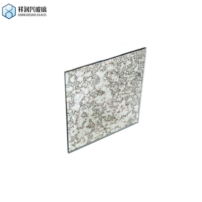 Customized Size D5 5mm Golden Antique Glass Mirror Tiles with Flat Edge ISO Certified