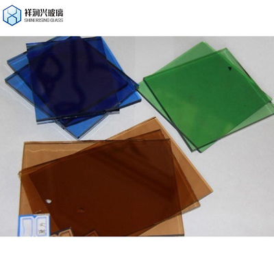 Building Glass Colored/Tinted Tempered Glass Laminated with Polished Edge Customization