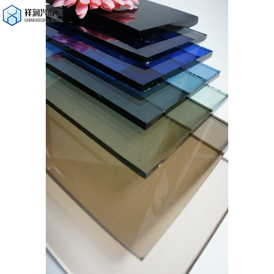 Building Glass Colored/Tinted Tempered Glass Laminated with Polished Edge Customization
