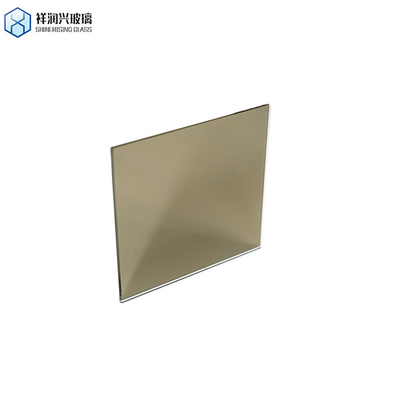 Rectangle Glass Coloreds Mirror Panel with Competitive and Bronze Golden Frame Material