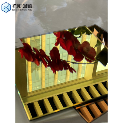 Flat Polished Edge Work Glass Frame Colored Mirror for Decorative Float Glass Mirror