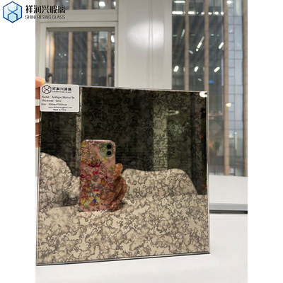 Flat Polished Customized Dimension Antique Beveled Mirror Glass Tiles for Decoration
