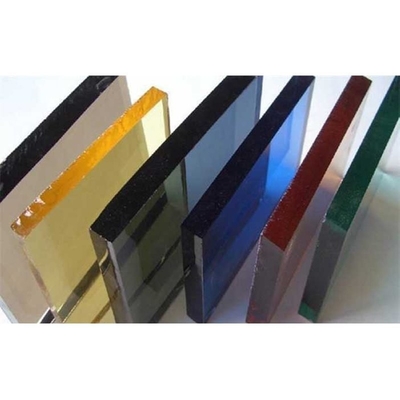Solid Grey Green Reflective Glass Sheet for Customized Decorative Design Projects