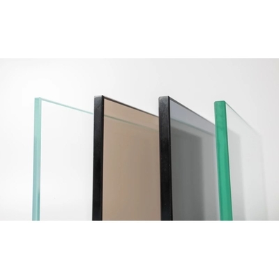 Solid Grey Green Reflective Glass Sheet for Customized Decorative Design Projects
