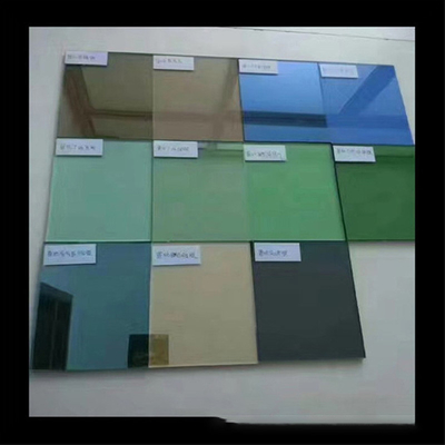 Solid Grey Green Reflective Glass Sheet for Customized Decorative Design Projects