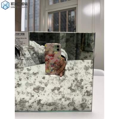 Insulated Glass Stained Beveled Mirror Subway Tile in Silver Finish for Wall Cladding
