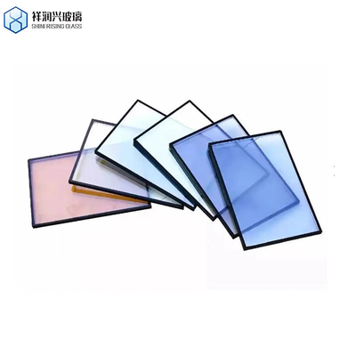 Sound Proof Hollow Insulation Glass Units Warm Edge Spacer Tempered Blue for Building